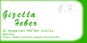 gizella heber business card